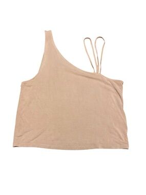 American Eagle Light Pink Asymmetrical Style Crop Top